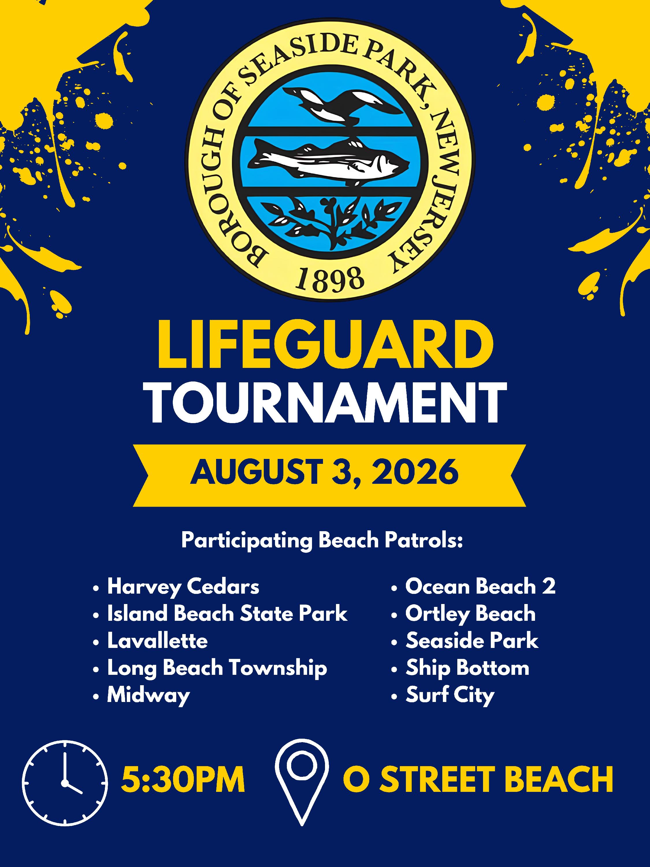 2026 Lifeguard Tournament Flyer